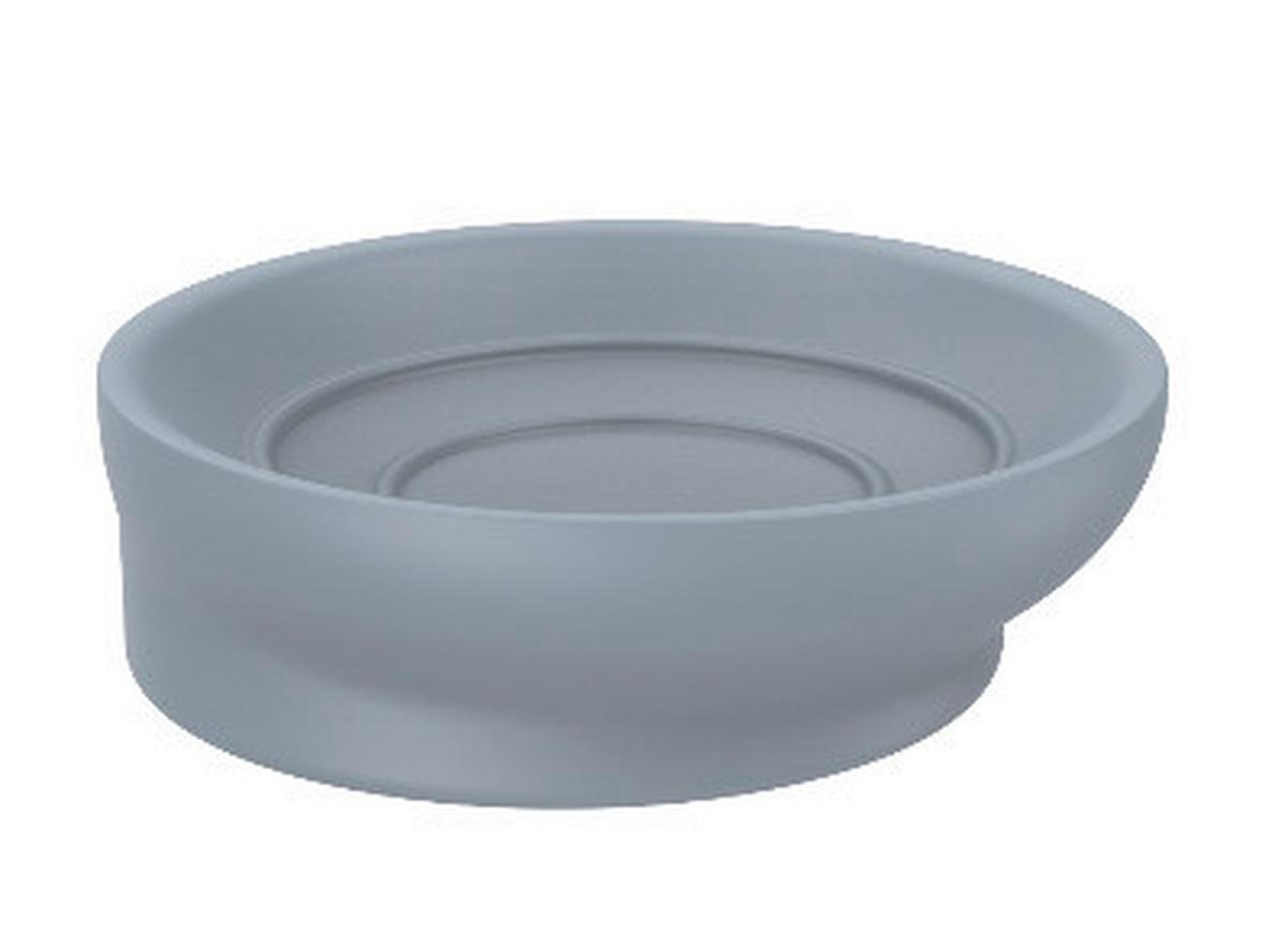 MISKA NA MYDLO Hug, 9,5/2,9cm, sivá - sivá, Modern, plast (9,5/2,9cm) - Premium Living