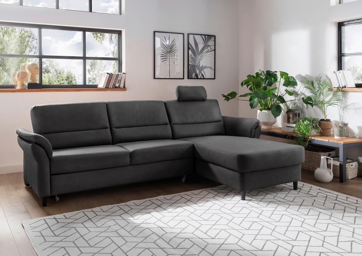 Ecksofa Cavoli, Schwarz S: 279x176 cm - Schwarz, MODERN, Textil (279/176cm) - Livetastic