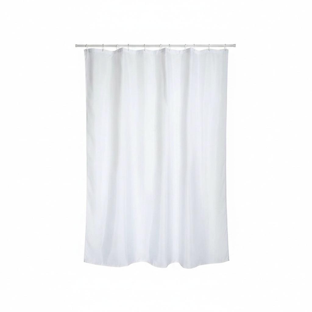 Duschvorhang Snow Polyester ca. 140x180 cm - Weiß, Basics, Textil (140/180cm) - MSV