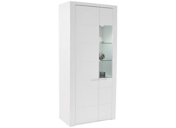 Vitrína Bree - bílá, Moderní, kompozitní dřevo (95/202/38cm) Vitrína Bree - bílá, Moderní, kompozitní dřevo (95/202/38cm)