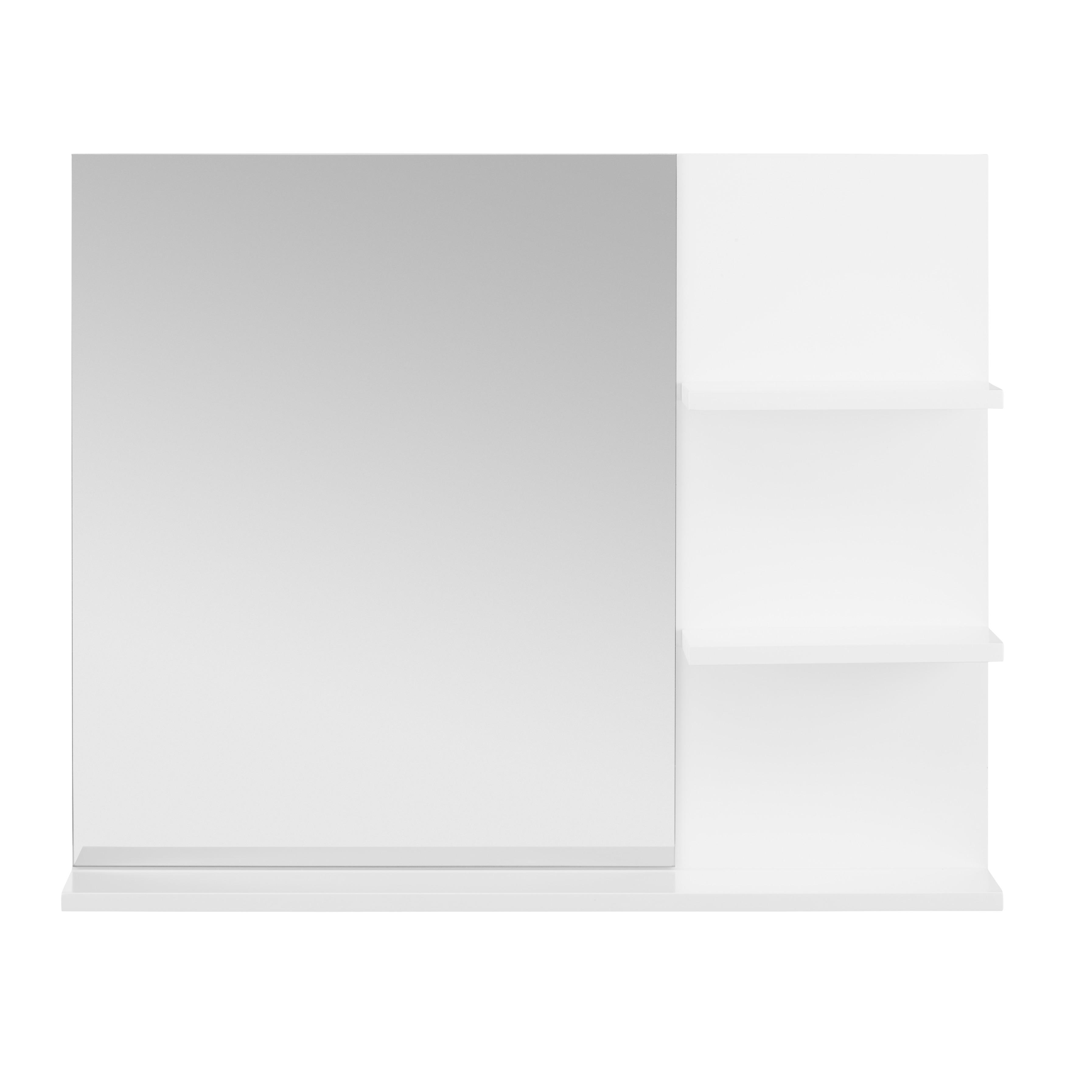 Skříňka Se Zrcadlem Tia - bílá, Moderní, sklo (60/48/10cm) - P & B