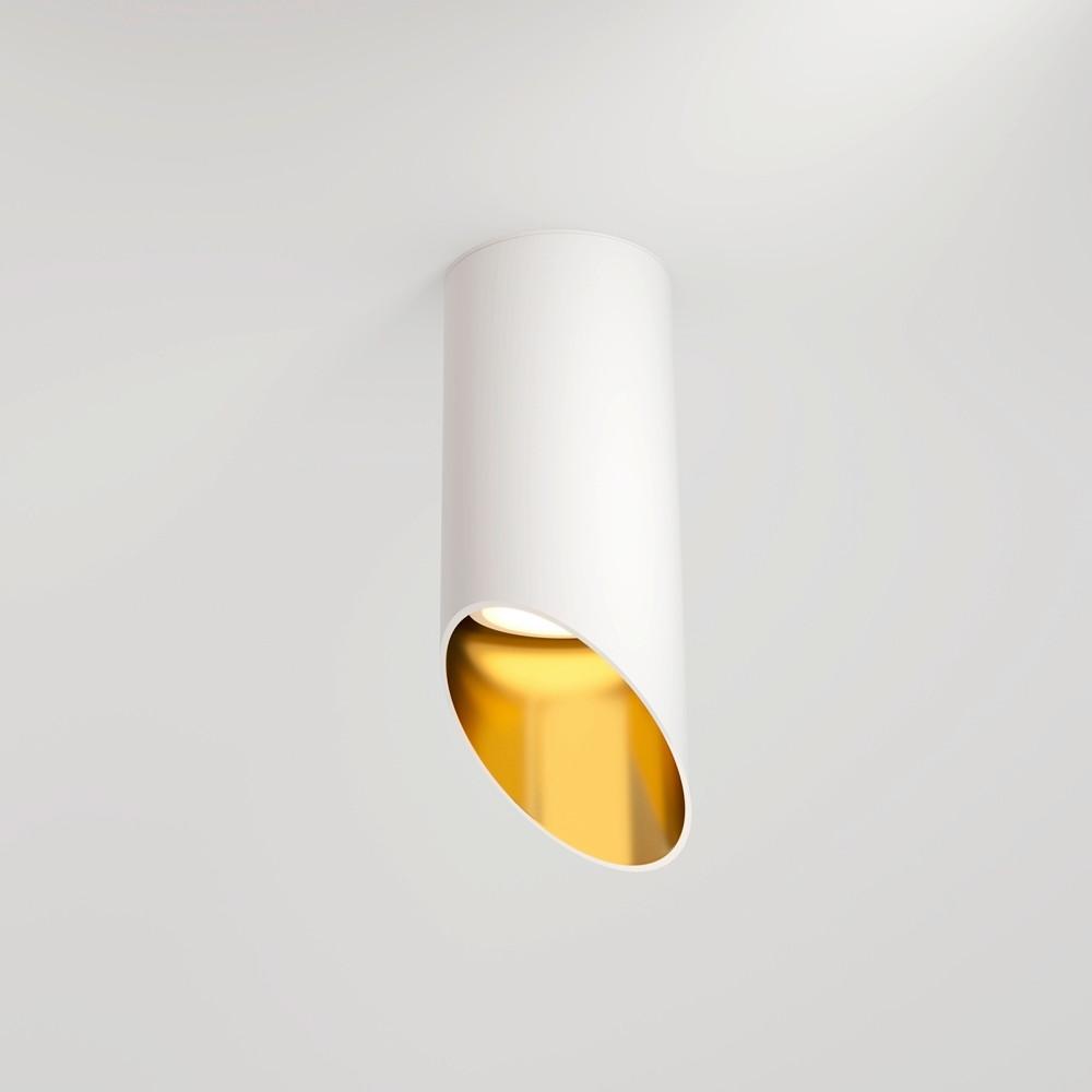 DECKENLEUCHTE LIPARI - Goldfarben/Weiß, MODERN, Metall (6/15cm) - MAYTONI