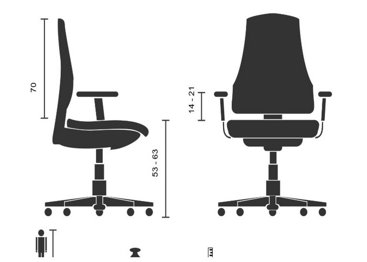 Chefsessel Builder Xxl I Schwarz - Silberfarben/Schwarz, MODERN, Kunststoff/Textil (76/123/81cm) - MID.YOU