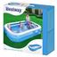 Kinderschwimmbecken Blue Rectangular Family Pool - Blau/Weiß, KONVENTIONELL, Kunststoff (262/175/51cm) - Bestway Kinderschwimmbecken Blue Rectangular Family Pool - Blau/Weiß, KONVENTIONELL, Kunststoff (262/175/51cm) - Bestway