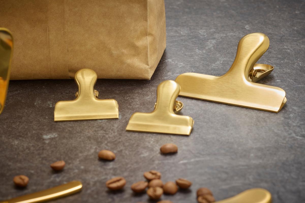 Kaffeeset Echtwerk Kaffeezubehör-Set - Goldfarben, Design, Metall (10,5cm) - Echtwerk