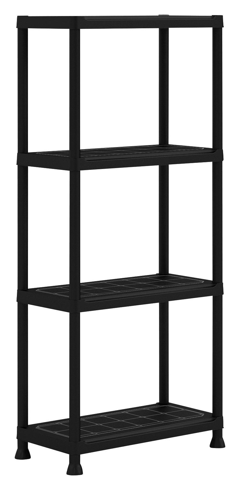 Kunststoffregal Plus 60/4 60/135/30 - Anthrazit, KONVENTIONELL, Kunststoff (60/135/30cm) - Keter