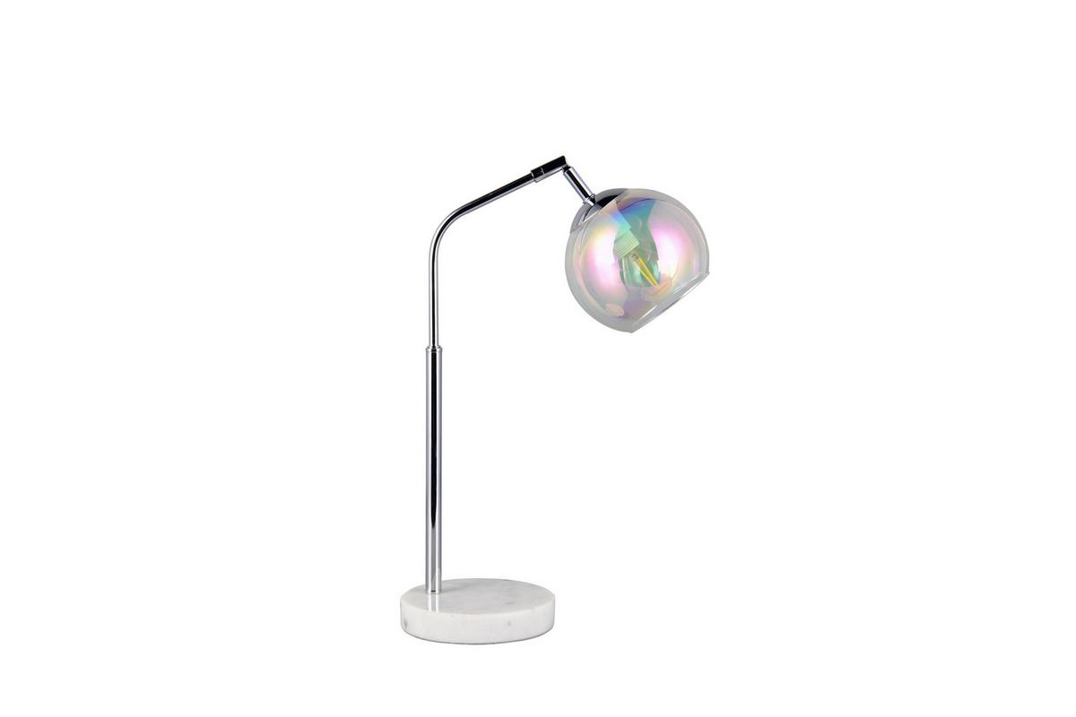 Tischleuchte 516900106 Paxton - Chromfarben, Design, Glas/Metall (28/15/45cm) - Trio Leuchten