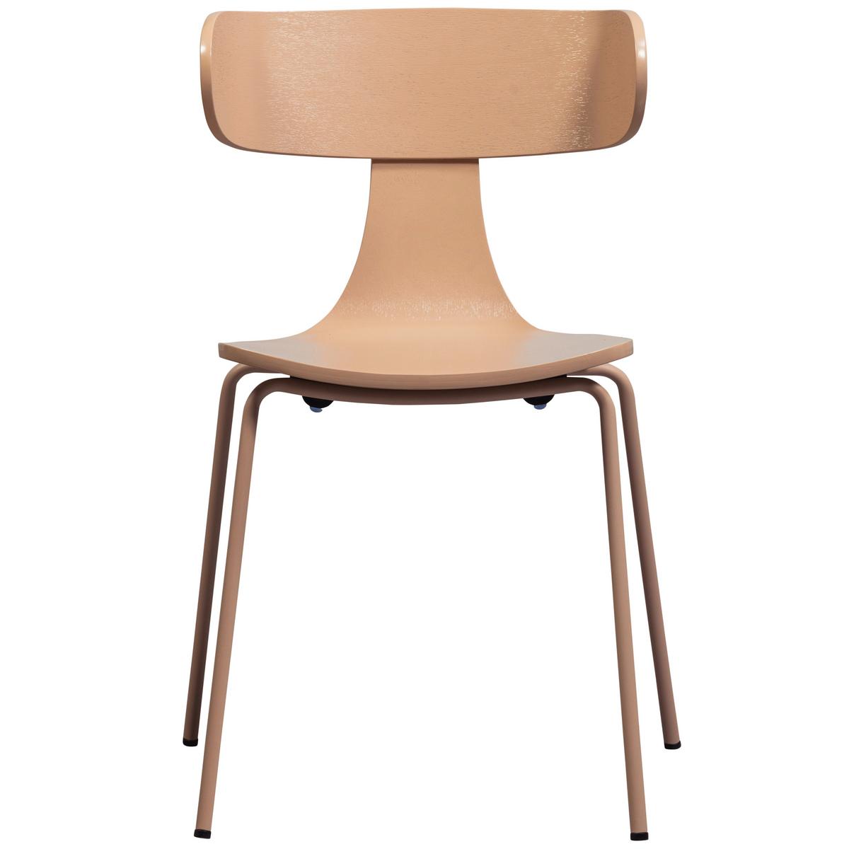 Stuhl-Set Form Sandfarben B: 50 cm - Sandfarben, Design, Holz/Metall (50/77,5/52cm) - Livetastic