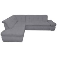 Ecksofa Mit Armteilverstellung Moric Dunkelgrau Mikrofaser - Chromfarben/Dunkelgrau, KONVENTIONELL, Textil (216/273cm) - MID.YOU