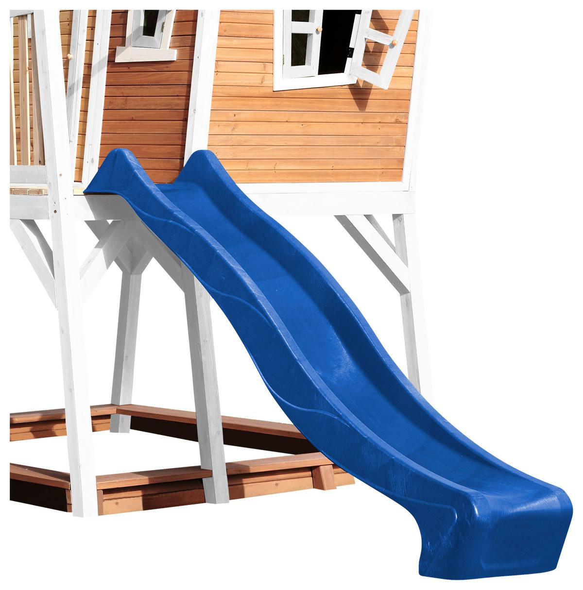 Spielturm A030.150.31 - Blau/Braun, KONVENTIONELL, Holz (432/288/193cm) - Ambia Garden