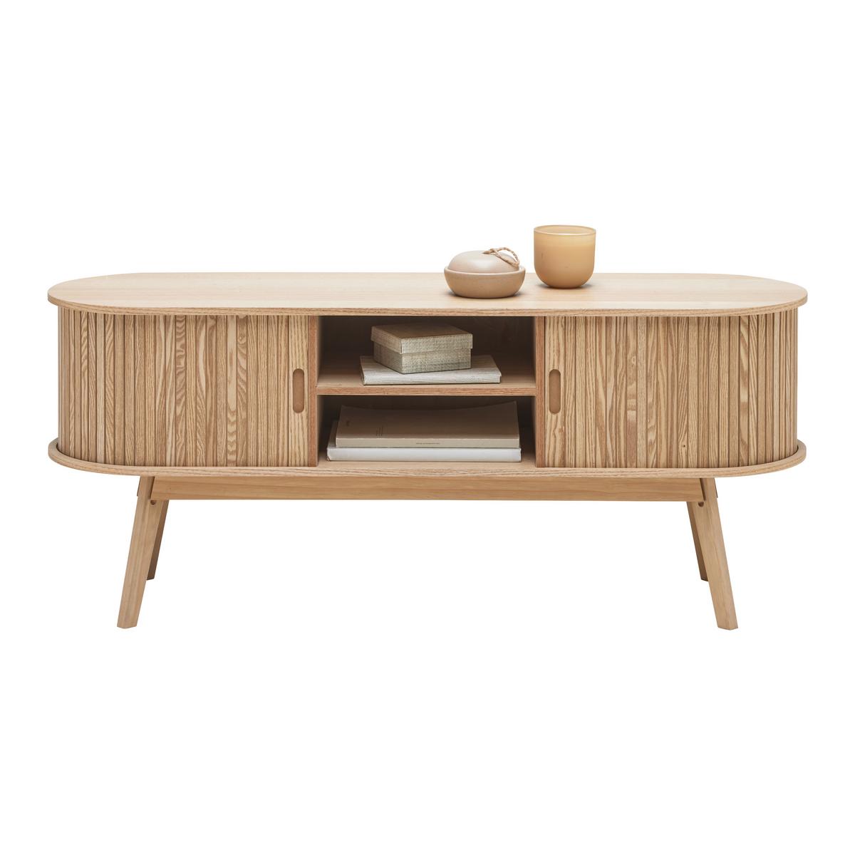 Komoda SKANDY - prírodná farba, Modern, drevo/kompozitné drevo (120/50/35cm) - Premium Living