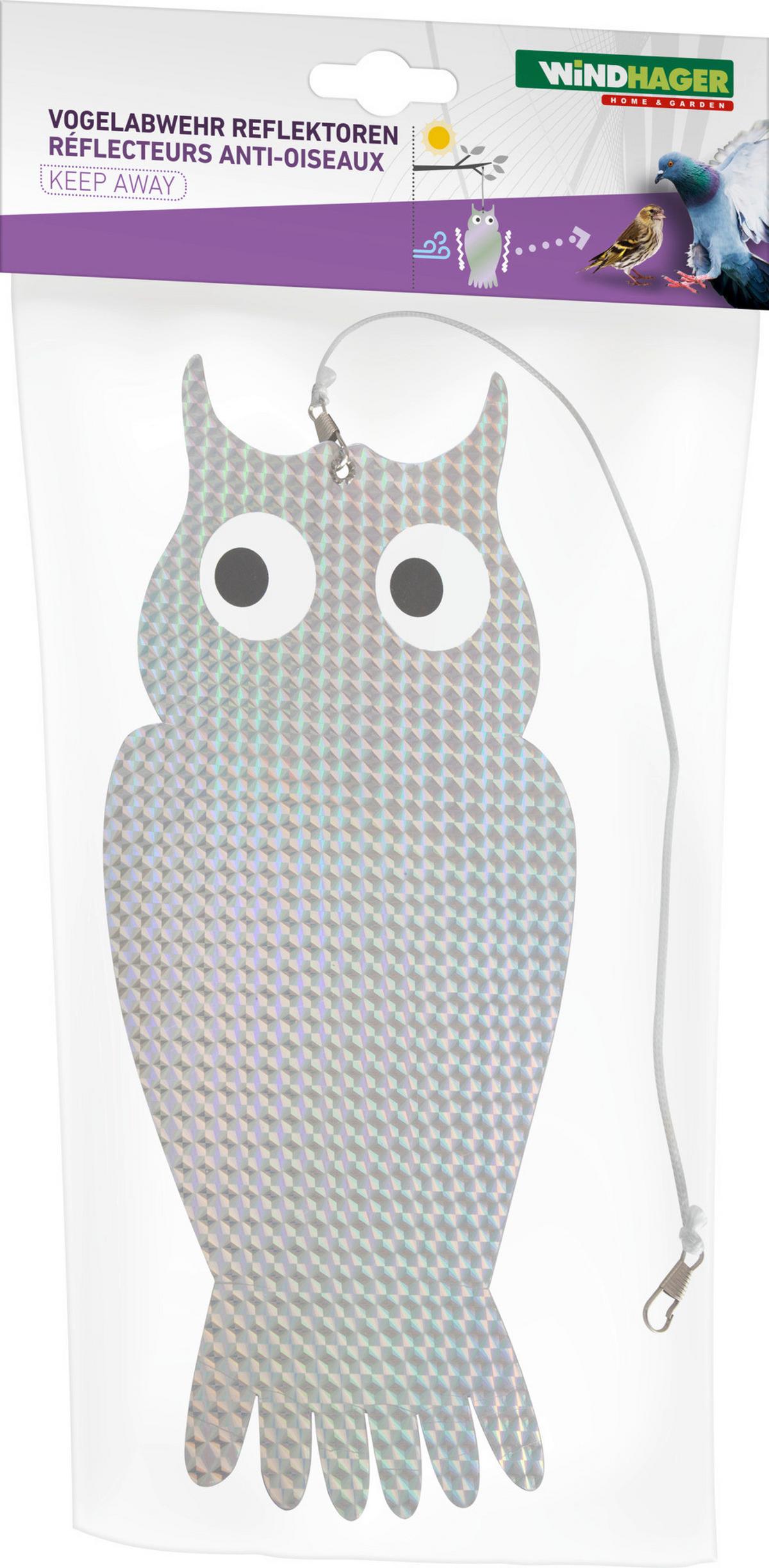 Vogelabwehr Reflektor, 2 Stück Transparent - Transparent, Basics, Kunststoff (14/29/0,1cm) - Windhager
