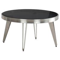 Couchtisch Silberfarben L: 60 cm - Silberfarben, Design, Glas/Metall (60/60/33cm) - MID.YOU