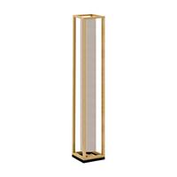 Stehleuchte 390111 Granados - Schwarz/Braun, Natur, Holz/Textil (20/20/140cm) - Eglo