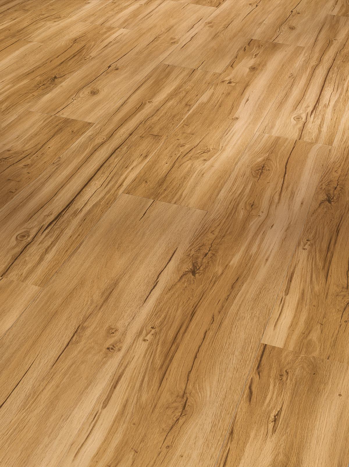 Designboden Eiche Memory Natur Gebürstet - Eichefarben/Braun, Basics, Holzwerkstoff/Kunststoff (120,7/21,6/0,94cm) - Parador