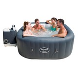 Whirlpool Aufblasbar Lay-Z-Spa Hawaii Hydrojet 180x180x71 cm - Dunkelgrau, Kunststoff (180/180/71cm) - Bestway