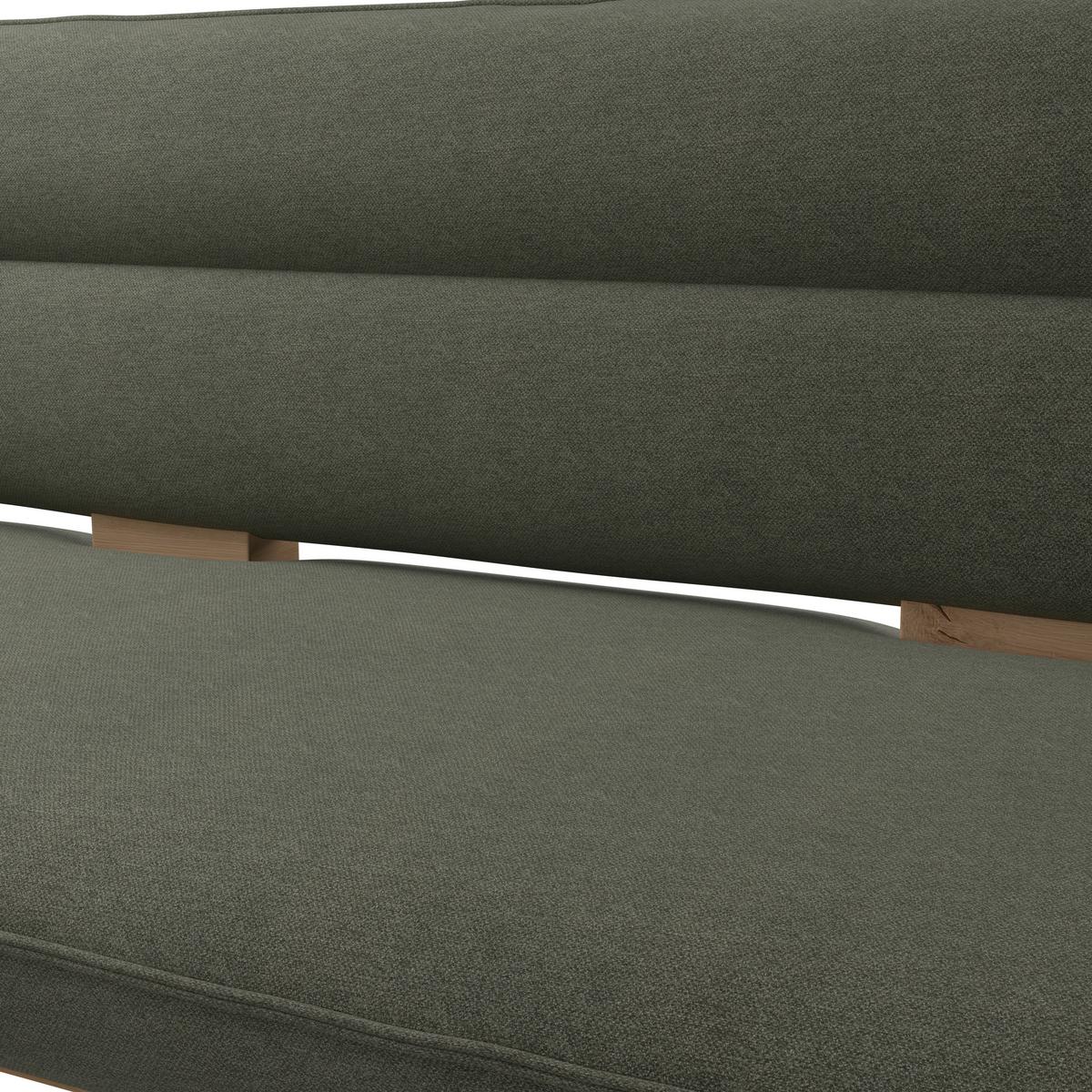 Eckbank Beluna Ii Webstoff Grün, B: 170cm - Eichefarben/Grün, KONVENTIONELL, Holz/Textil (170/212cm) - James Wood