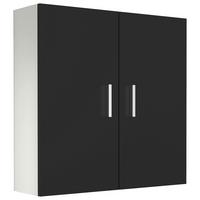 Hängeschrank Zalo Schwarz, Weiß, B: 60cm - Schwarz/Weiß, MODERN, Holzwerkstoff (60/60/18cm) - MID.YOU