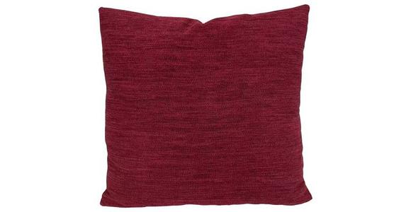 Zierkissen Carmina II 45x45 cm Polyester Bordeaux mit Zipp - Bordeaux, ROMANTIK / LANDHAUS, Textil (45/45cm) - James Wood