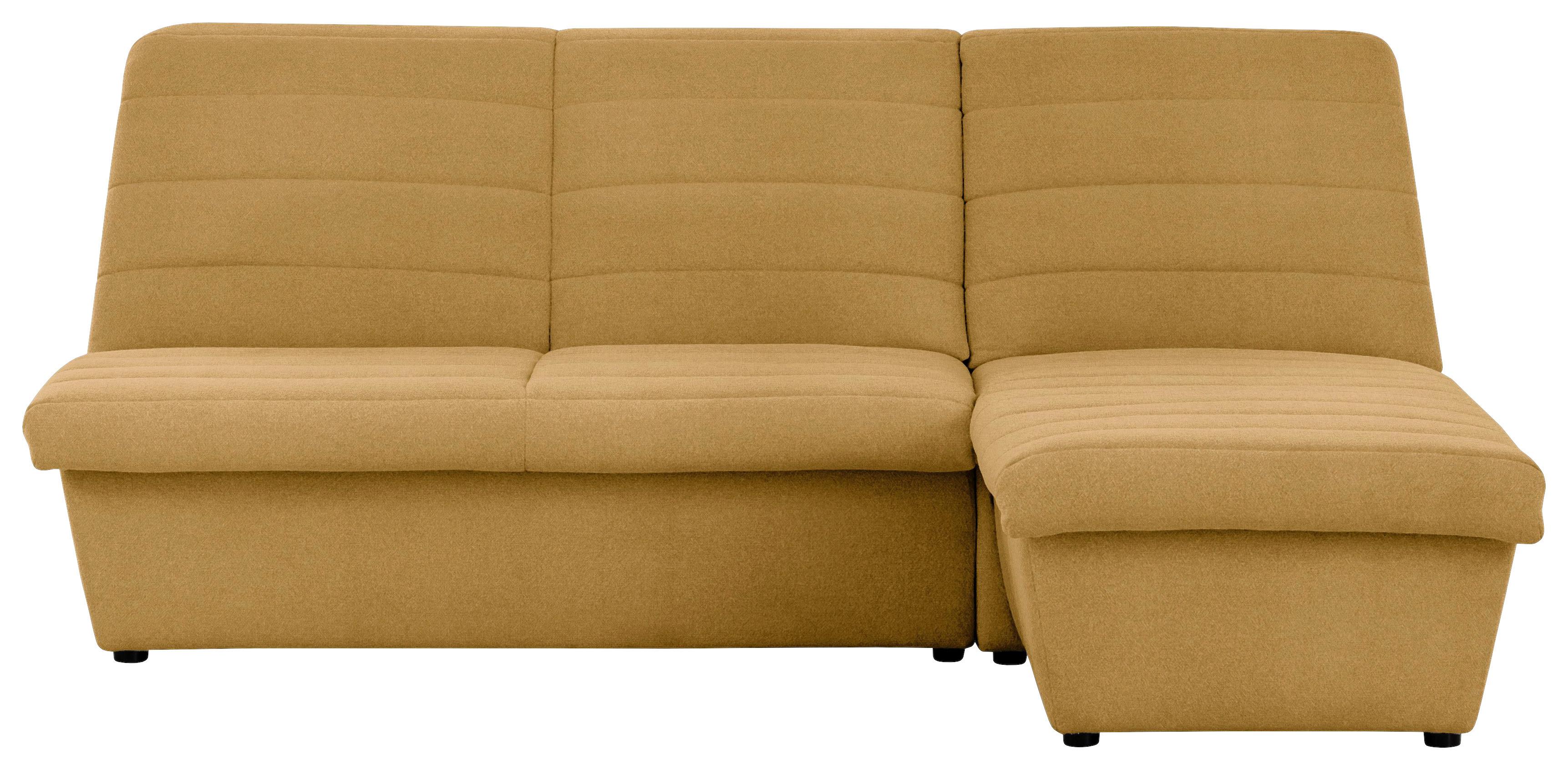 Ecksofa Looks Viii - Senfgelb/Schwarz, Design, Textil (214/168cm) - LOOKS by W.Joop