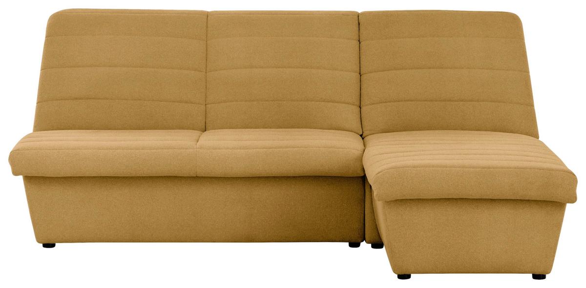 Ecksofa Looks Viii - Senfgelb/Schwarz, Design, Textil (214/168cm) - LOOKS by W.Joop