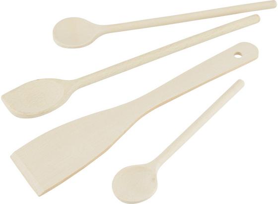 Kuchynské Pomôcky Hanna 4-dielna - farby buku, drevo (37cm) Kuchynské Pomôcky Hanna 4-dielna - farby buku, drevo (37cm)