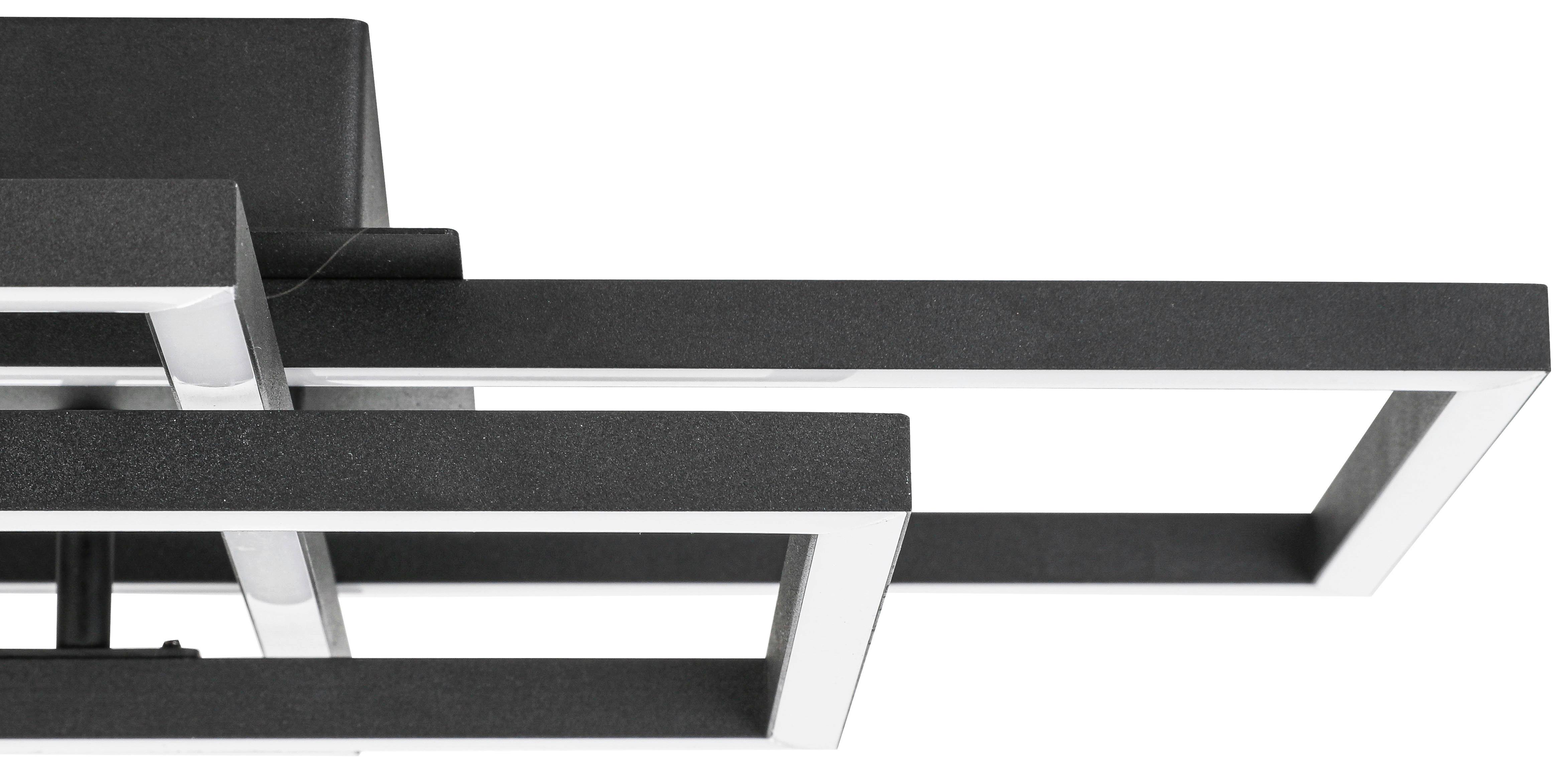 Led-deckenleuchte Amil - Schwarz, MODERN, Kunststoff/Metall (58/36/9cm) - Luca Bessoni