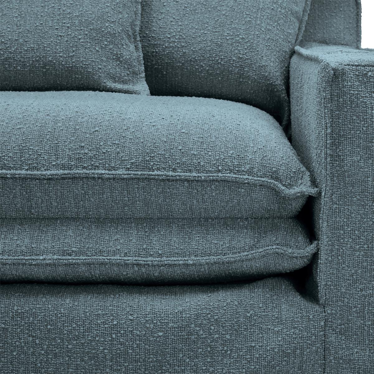 Sessel Aurora - Blau/Schwarz, Trend, Textil (129/92/105cm) - Livetastic