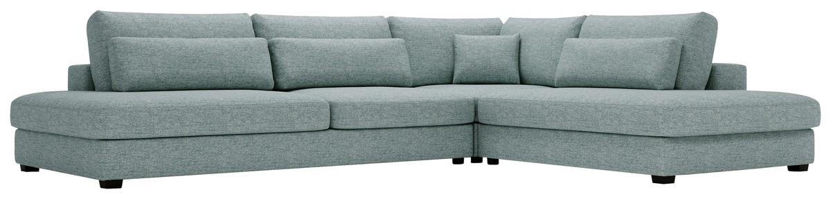 Sven Hellblau S: 332x244 cm - Schwarz/Hellblau, Design, Textil (332/244cm) - Livetastic