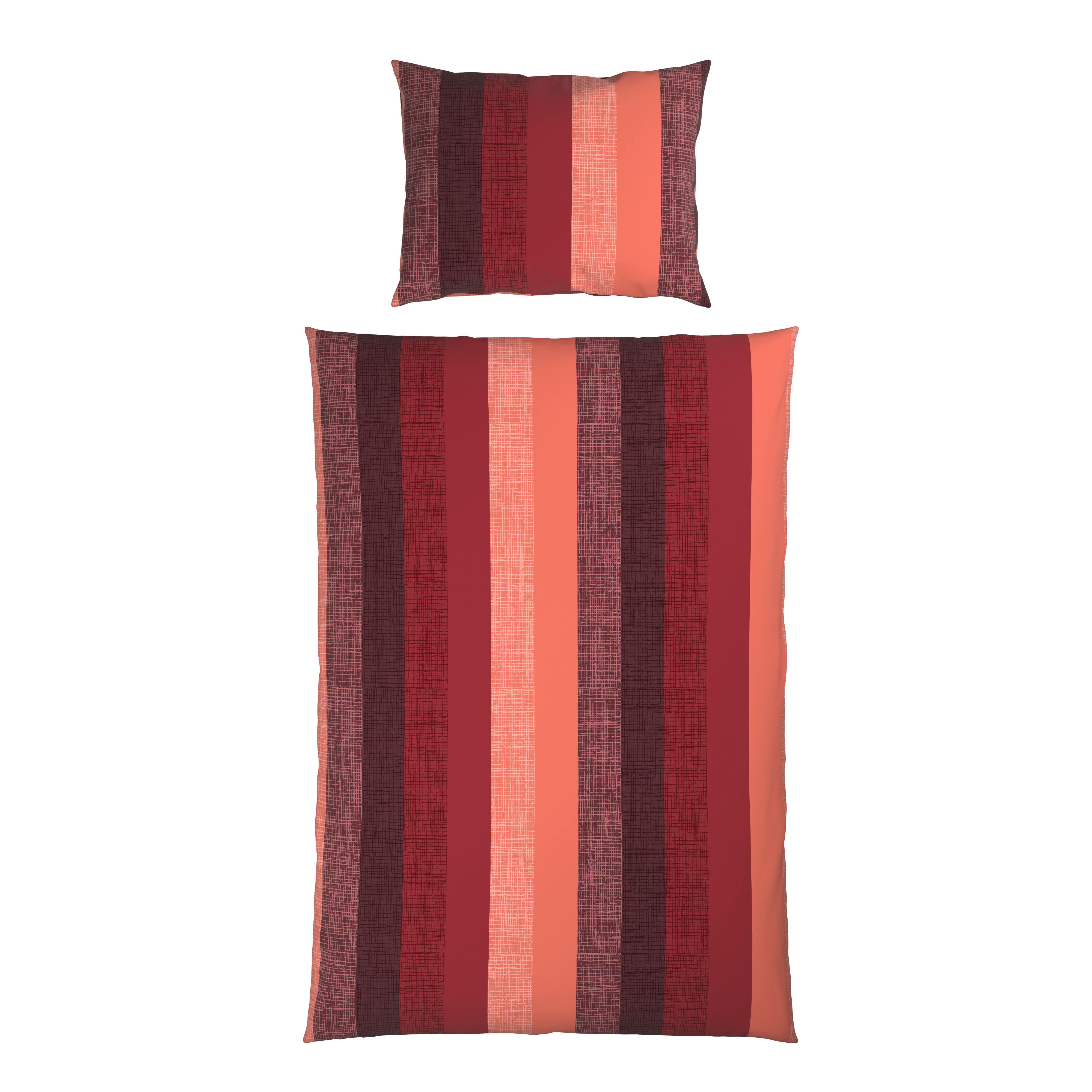 BETTWÄSCHE LINKÖPING - Rot/Lachsfarben, MODERN, Textil - Luca Bessoni