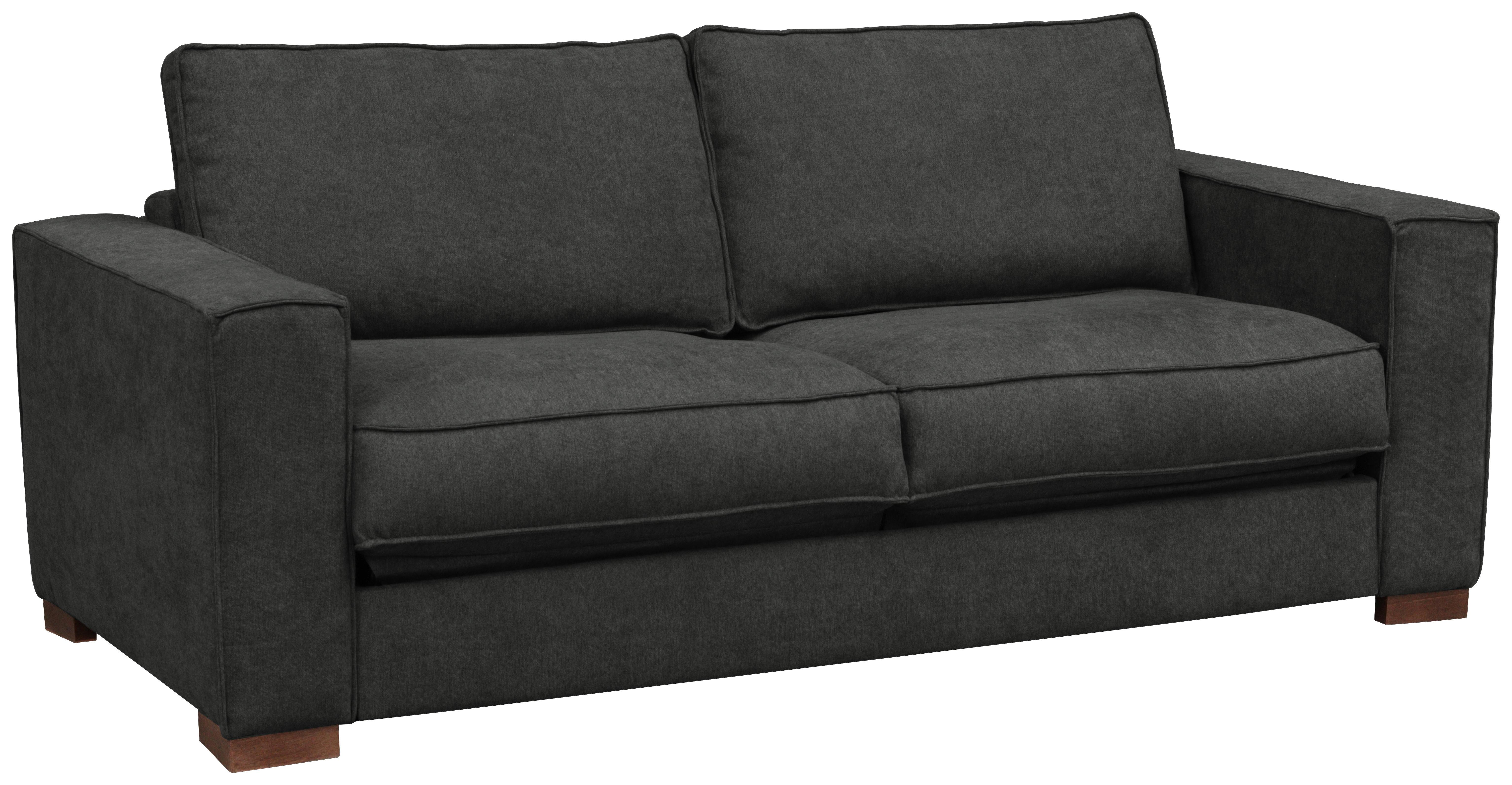 Schlafsofa Texas Anthrazit Webstoff, B: 203 Cm - Dunkelbraun/Anthrazit, Design, Textil (203/85/99cm) - MID.YOU