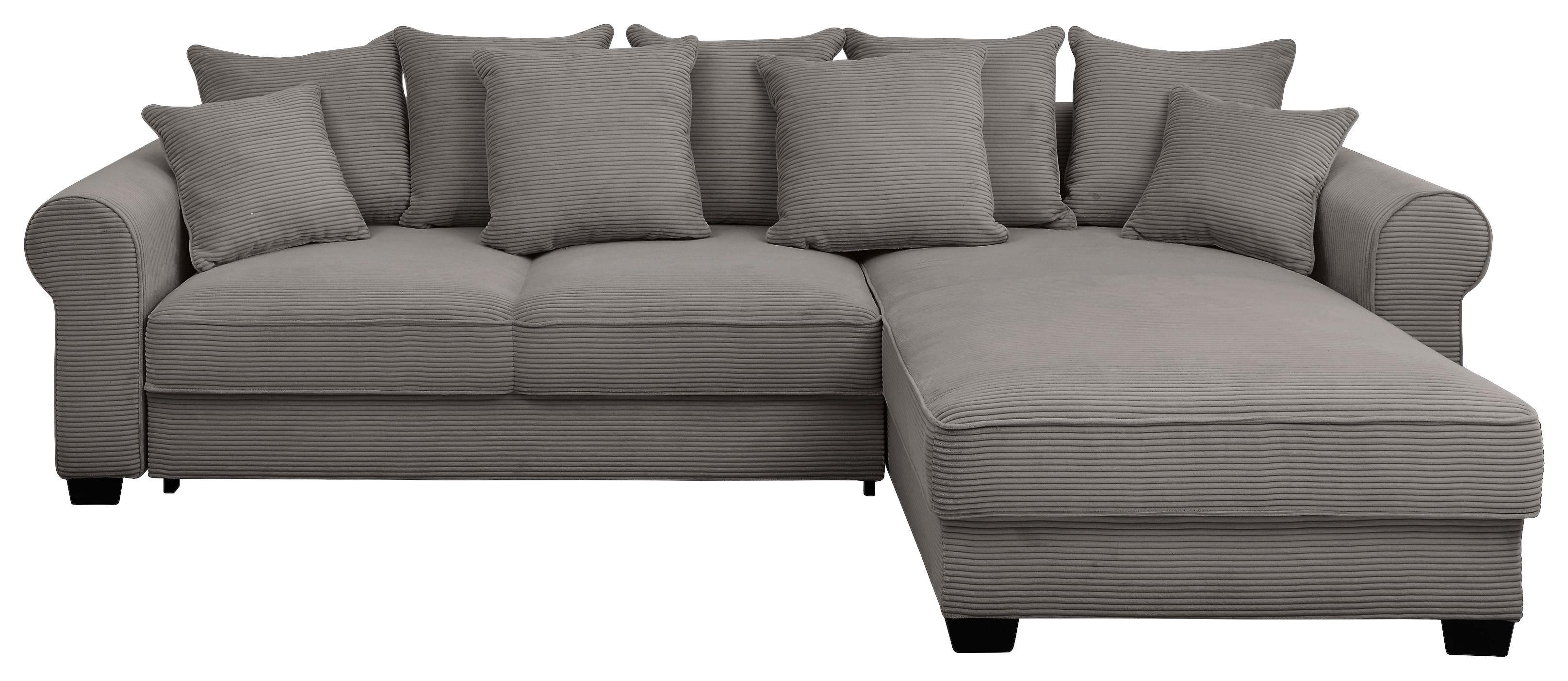 Ecksofa Maureen Braun S: 318x197 Cm - Schwarz/Braun, KONVENTIONELL, Textil (318/197cm) - MID.YOU