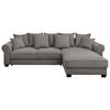 Ecksofa Maureen Braun S: 318x197 Cm - Schwarz/Braun, KONVENTIONELL, Textil (318/197cm) - MID.YOU