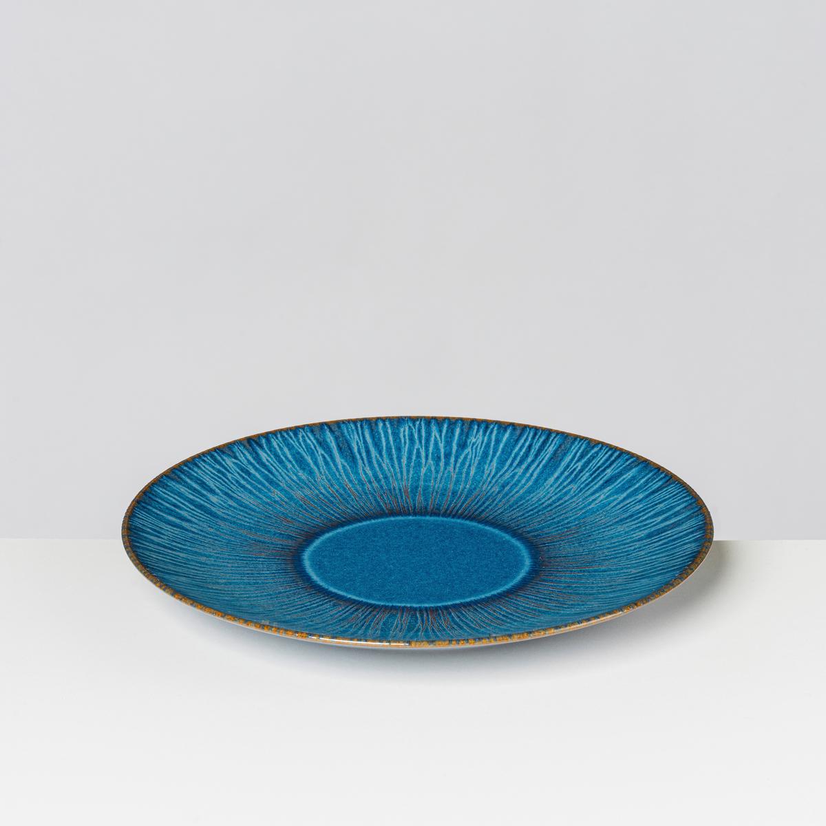 Speisetellerset 4 -teilig. Steinzeug, Blau - Blau, Basics, Keramik (27,4/3cm) - Gipfelstück