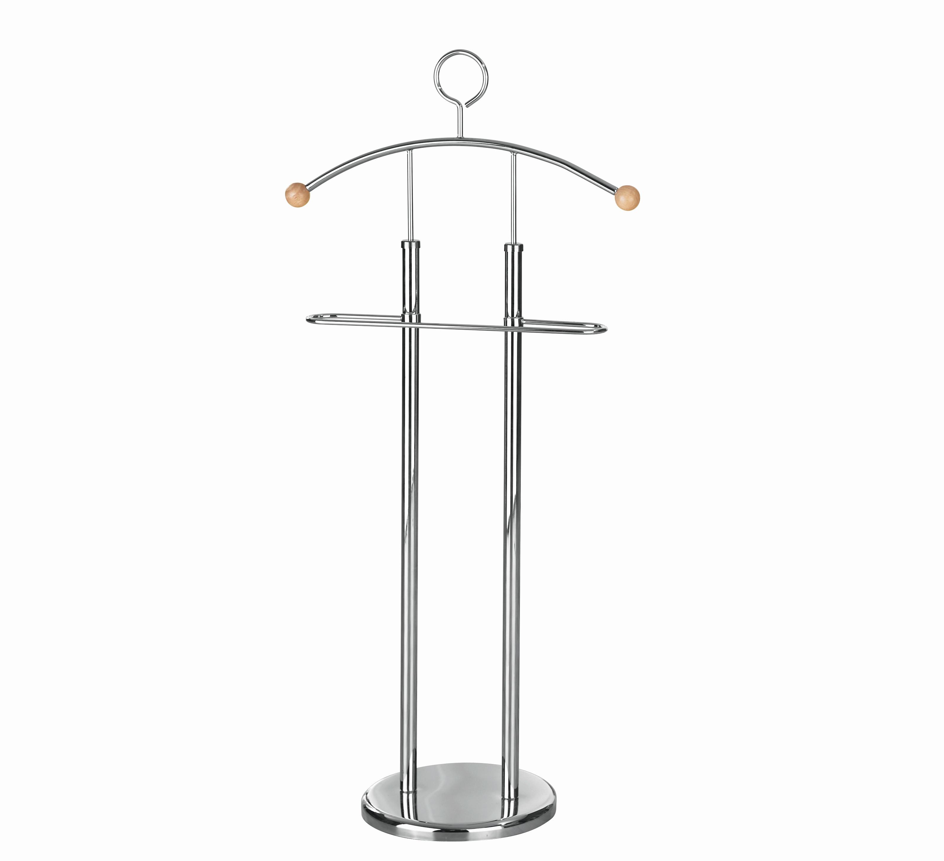 Herrendiener Rudy II B: 28 cm mit Hosenbügel Metall Chrom