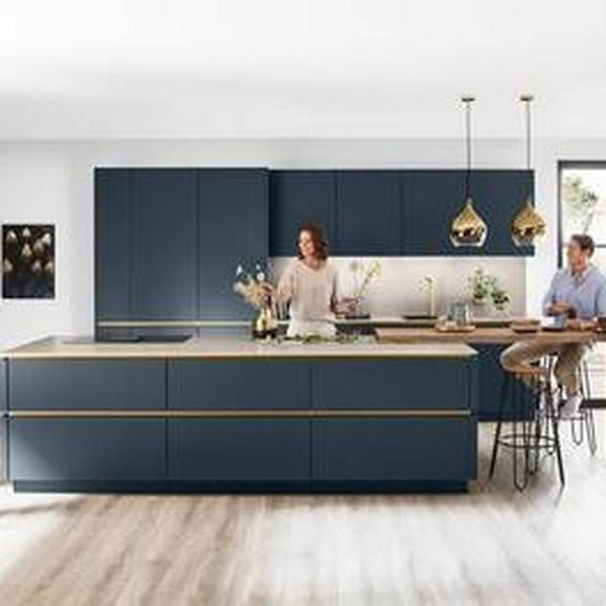 Einbauküche Eastbourne Frei Planbar Modern, Grifflos - MODERN, Holzwerkstoff - Vertico