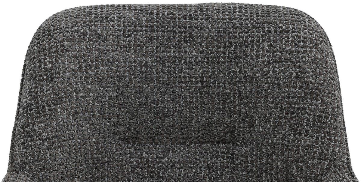 Armlehnstuhl Vittoria Braun/Schwarz B: 60 cm - Schwarz/Braun, MODERN, Textil/Metall (60/85/62cm) - Livetastic