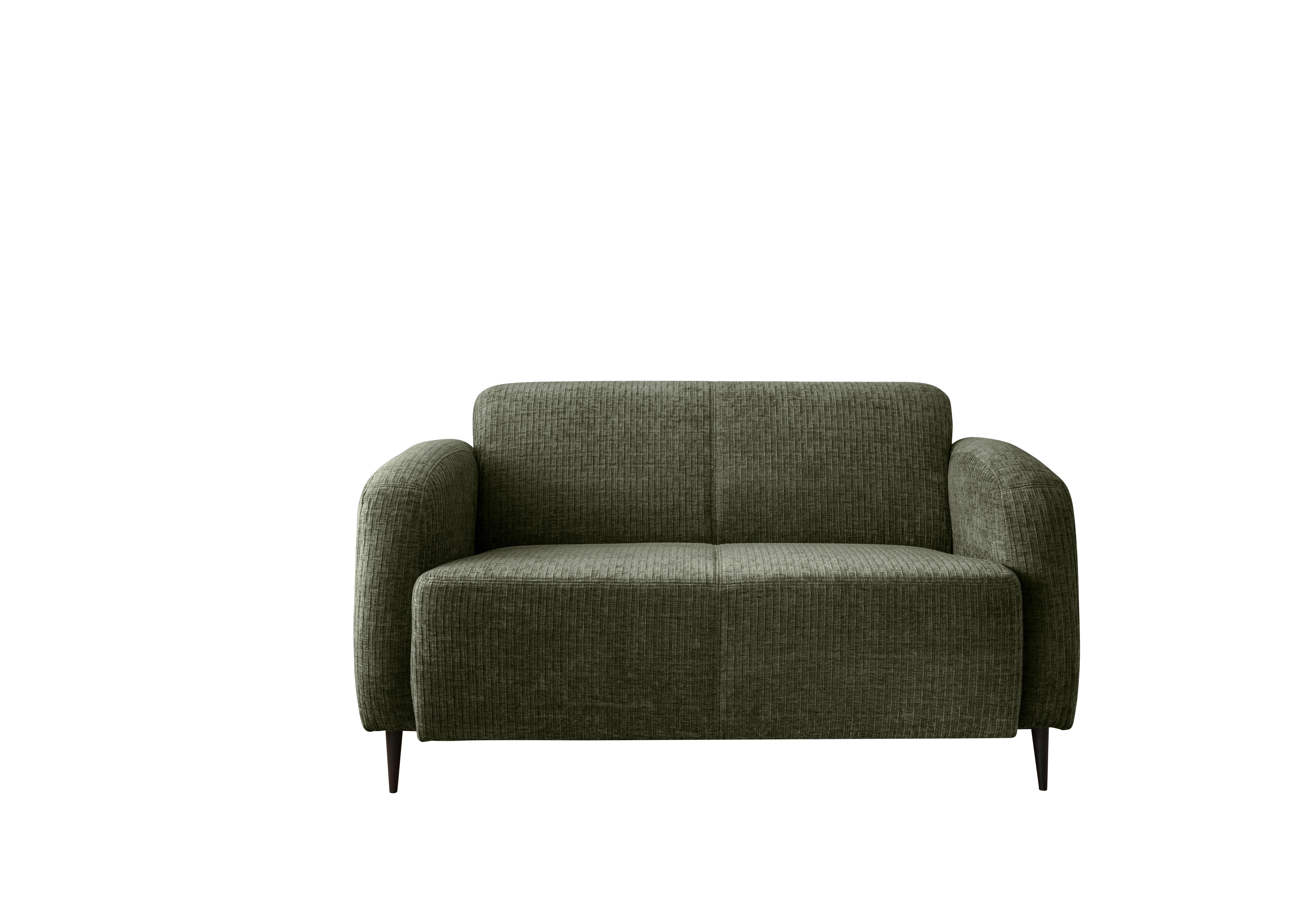 2-Sitzer-Sofa Marone Olivgrün B: 140cm - Schwarz/Olivgrün, MODERN, Textil (140/76/90cm) - Livetastic