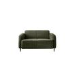 2-Sitzer-Sofa Marone Olivgrün B: 140cm - Schwarz/Olivgrün, MODERN, Textil (140/76/90cm) - Livetastic