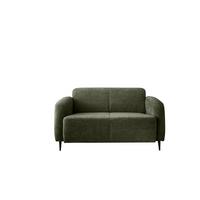 2-Sitzer-Sofa Marone Olivgrün B: 140cm - Schwarz/Olivgrün, MODERN, Textil (140/76/90cm) - Livetastic
