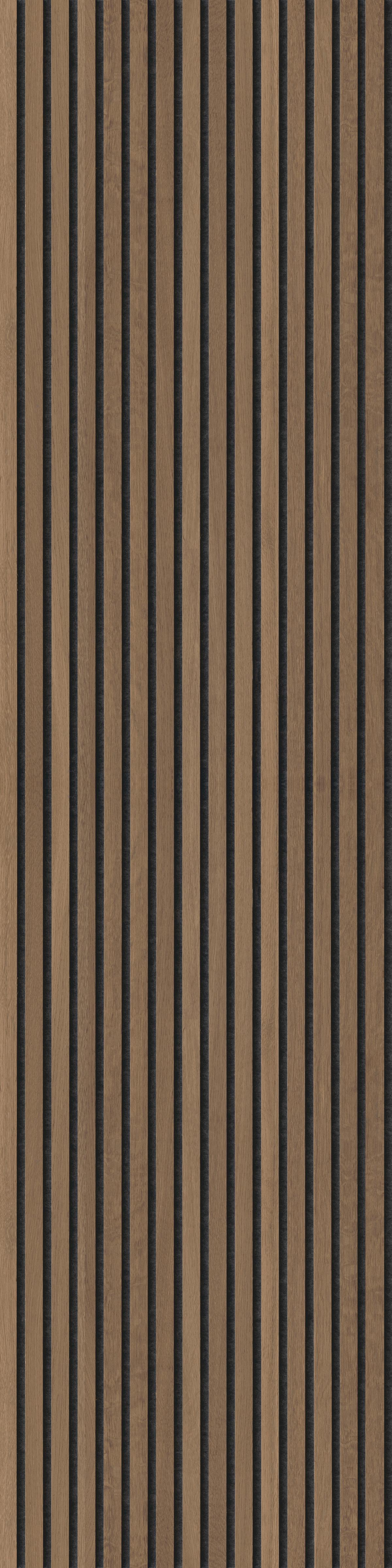 Akustikpaneel Eiche Rustikal - Eichefarben, KONVENTIONELL, Holzwerkstoff/Kunststoff (60/250/2.1cm) - Novel