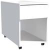 Rollcontainer Weiß Dalrosa 39x55x70 cm - Weiß, MODERN, Holzwerkstoff/Kunststoff (39/55/70cm) - MID.YOU