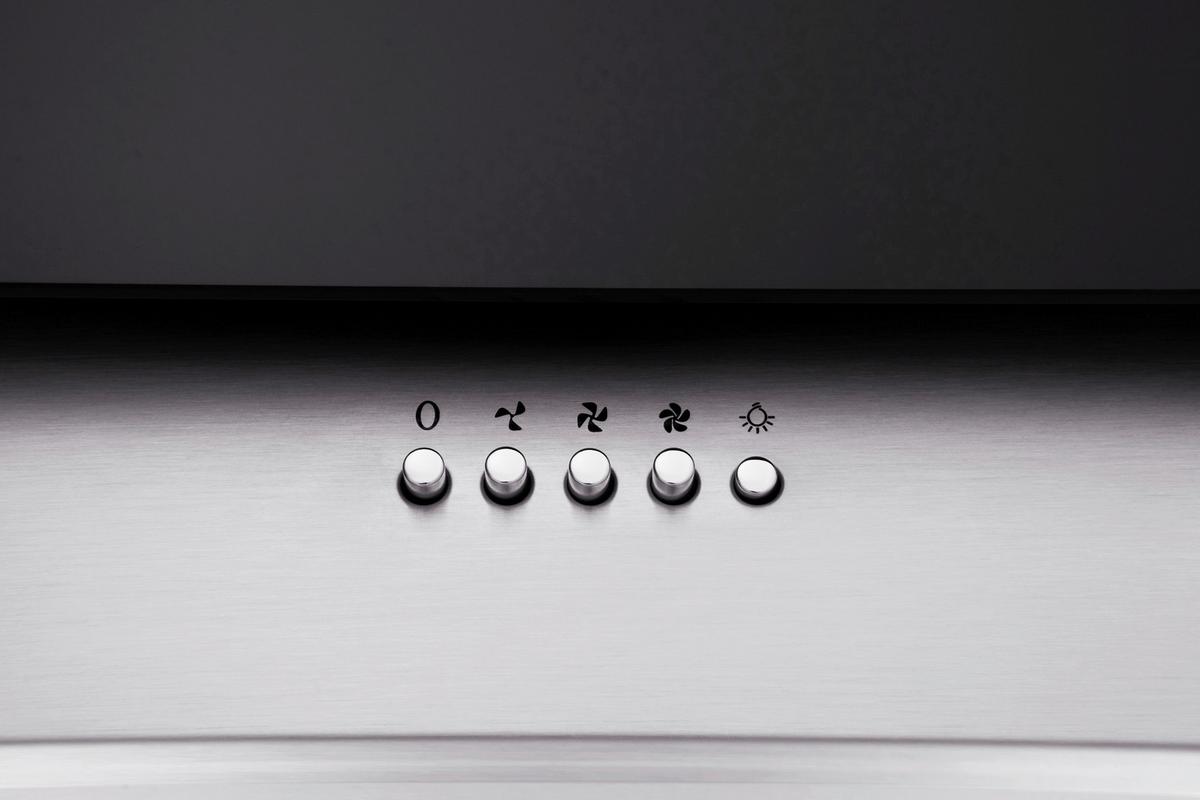 Dunstabzugshaube Kira Schwarz B: 60 Cm, Led - Edelstahlfarben/Schwarz, Trend, Glas/Metall (60/74,3-102,3/31,3cm) - Respekta
