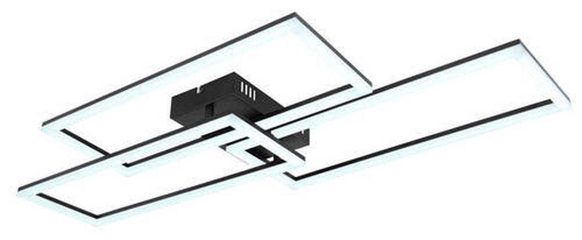 LED-Deckenleuchte 67247-58sh - Opal/Schwarz, Design (90/40/8cm) - Globo