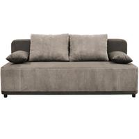 Schlafsofa Stella Braun B: 197 cm - Schwarz/Braun, Design, Textil (197/90/83cm) - MID.YOU