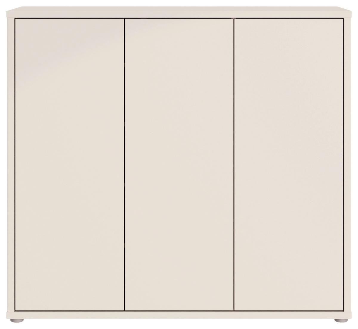 Botník Alice, barva kašmírová, š: 109cm - šedá/pískové barvy, Moderní, kompozitní dřevo/plast (109,2/99,1/34,9cm)
