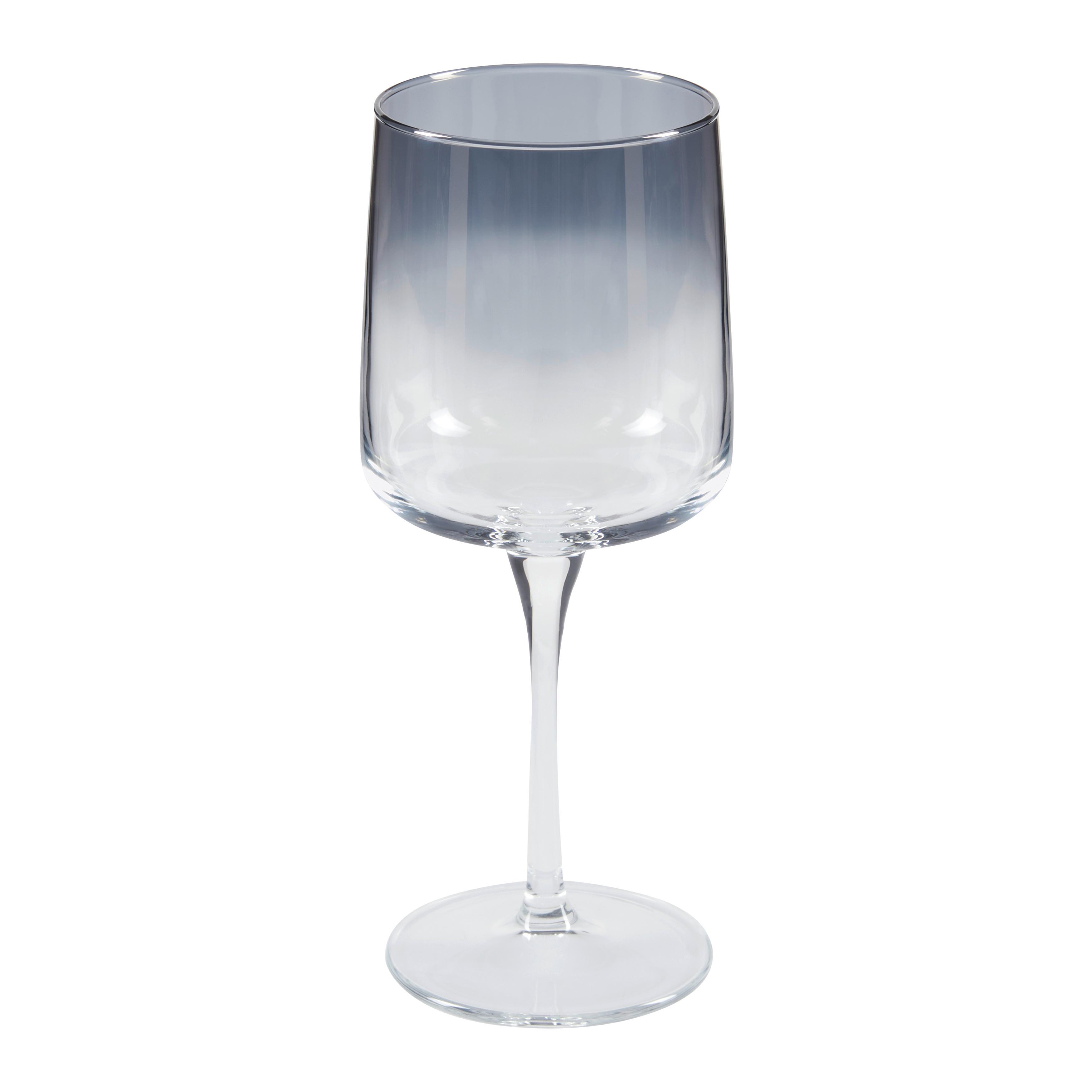 Weinglas klar/Schwarz Rene ca. 430 ml - Klar/Schwarz, Basics, Glas (430ml) - Luca Bessoni