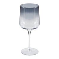 Weinglas klar/Schwarz Rene ca. 430 ml - Klar/Schwarz, Basics, Glas (430ml) - Luca Bessoni