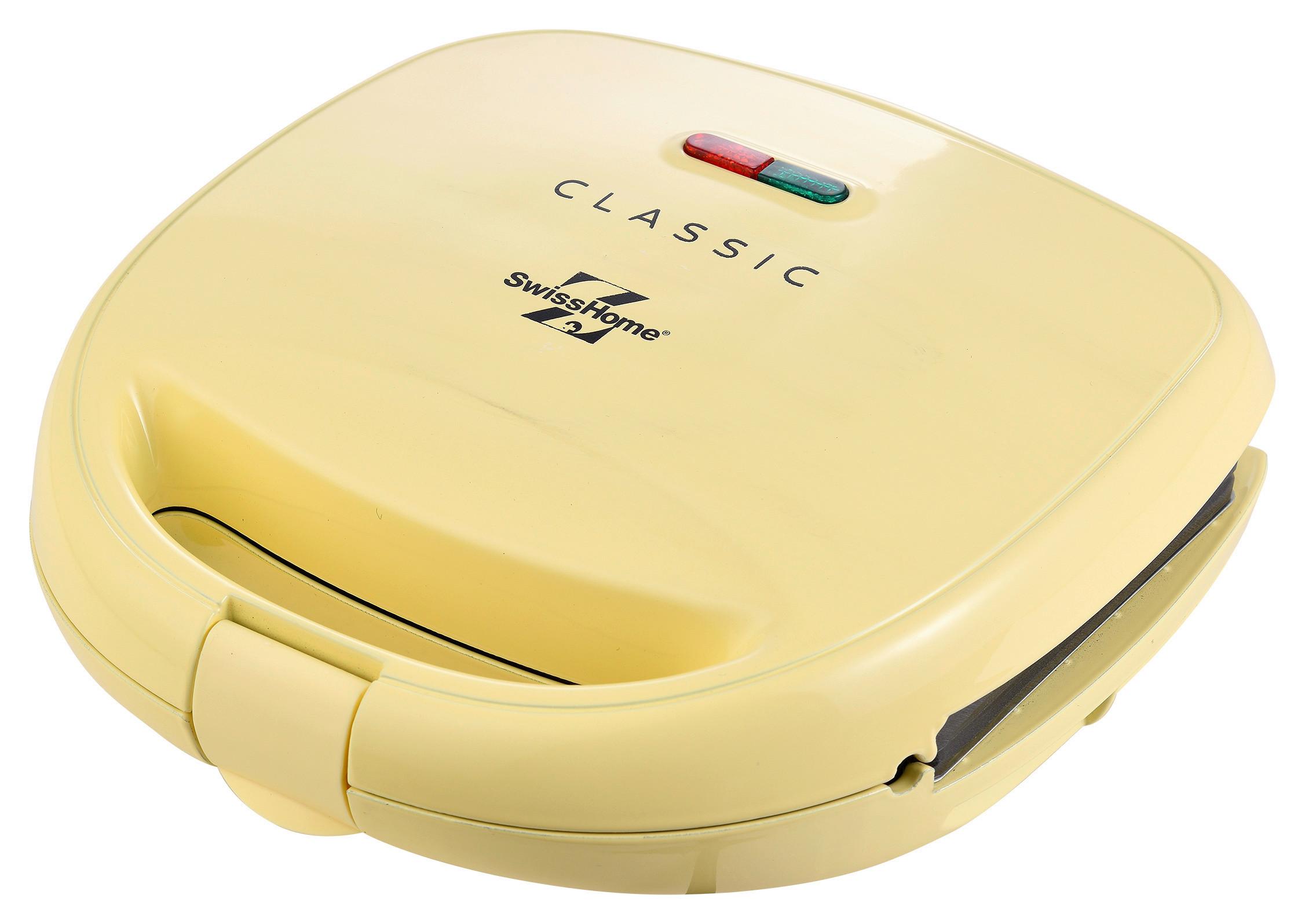 Sandwichtoaster Classic Gelb - Gelb, Basics, Kunststoff/Metall (23,2/22/9,6cm)