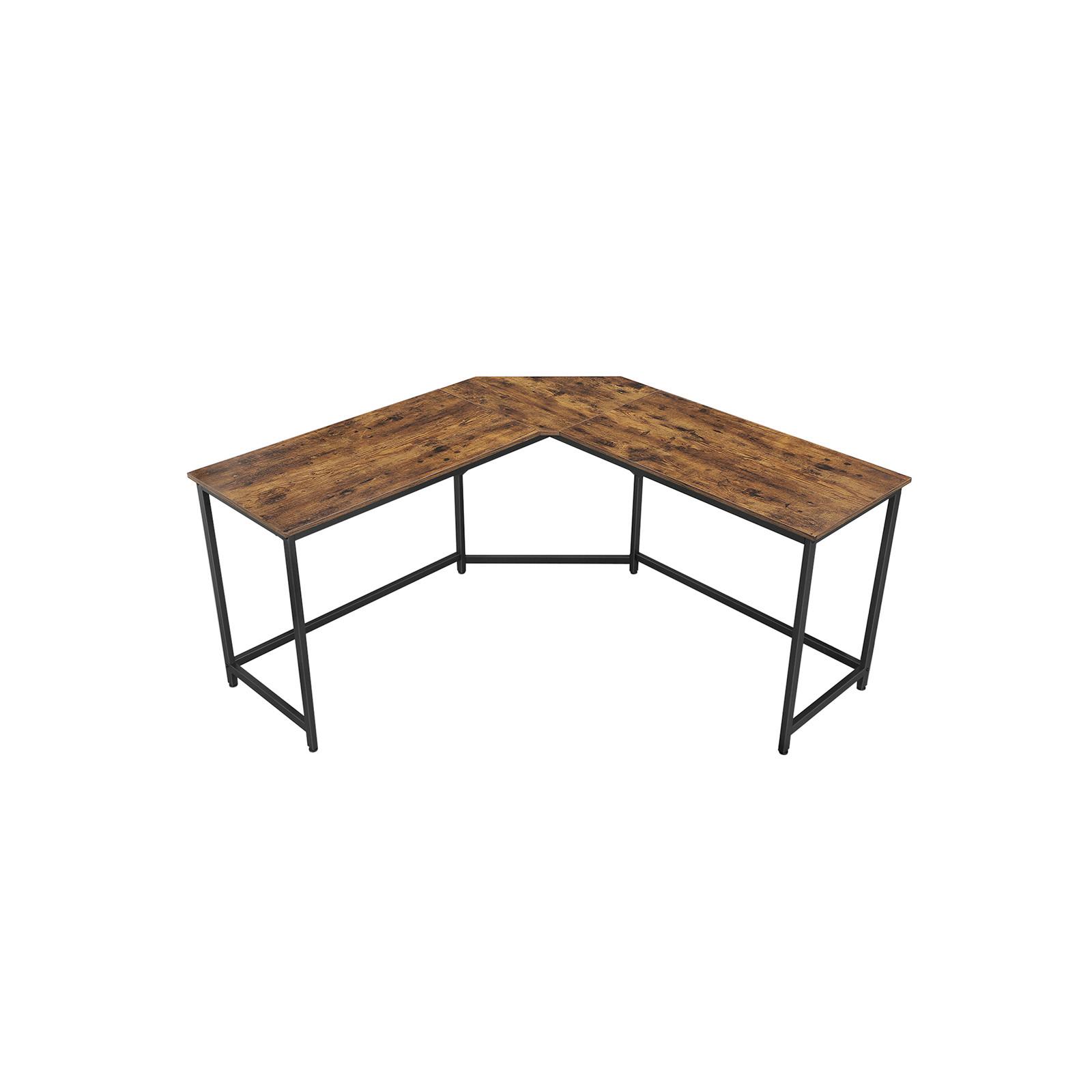 ECKSCHREIBTISCH Iron B: 149 cm, H:  75 cm - Schwarz/Braun, Basics, Holzwerkstoff/Metall (149/149/75cm) - Boxxx